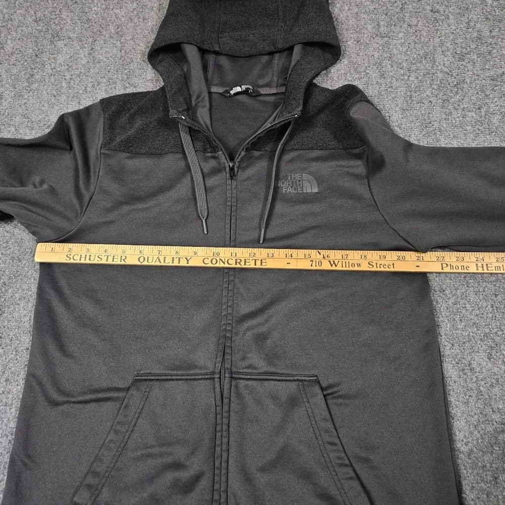 The North Face Full Zip Hoodie Mens L Gray Fleece Active Jacket